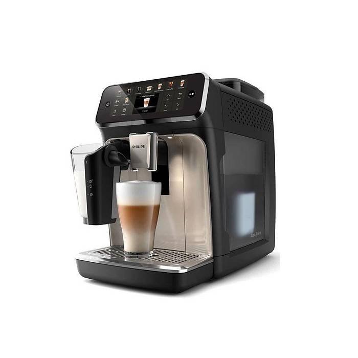 ماكينة تحضير الإسبريسو الأوتوماتيكية بالكامل 12 كوب من فيليبس 1500 واط بإصدار الإمارات العربية المتحدة سيريز5400، EP5547(IW)، سيراميك، أسود