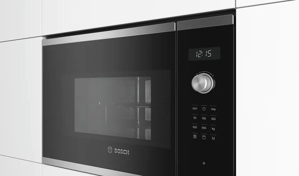 ميكرويف بلت إن 25 لتر BOSCH سيرىس 6 _ اللون أسود _ 60سم*38سم موديل BFL554MS0