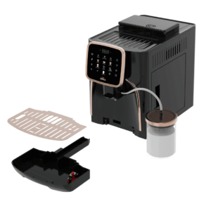 ماكينة تحضير اسبريسو برو ام أوتوماتيكية بالكامل، OK0028-05، أسود - كروم - الصورة 2