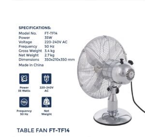 FUTEK FT-TF14 Table Fan