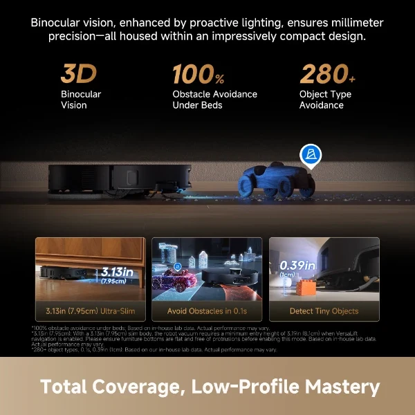 مكنسة دريمي X60 Ultra Complete روبوت للشفط والمسح أسود – RLX87DE - الصورة 3